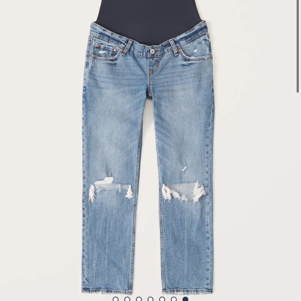 Abercrombie maternity boyfriend jeans